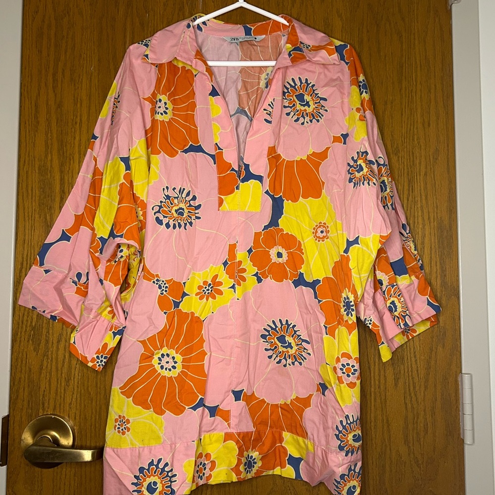 Zara floral shirt only worn once